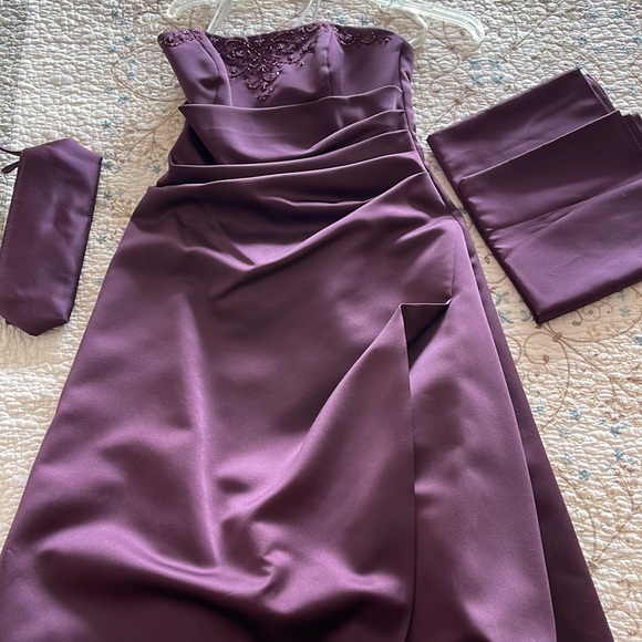 Bridesmaid dress. Grape purple. - Picture 2 of 7